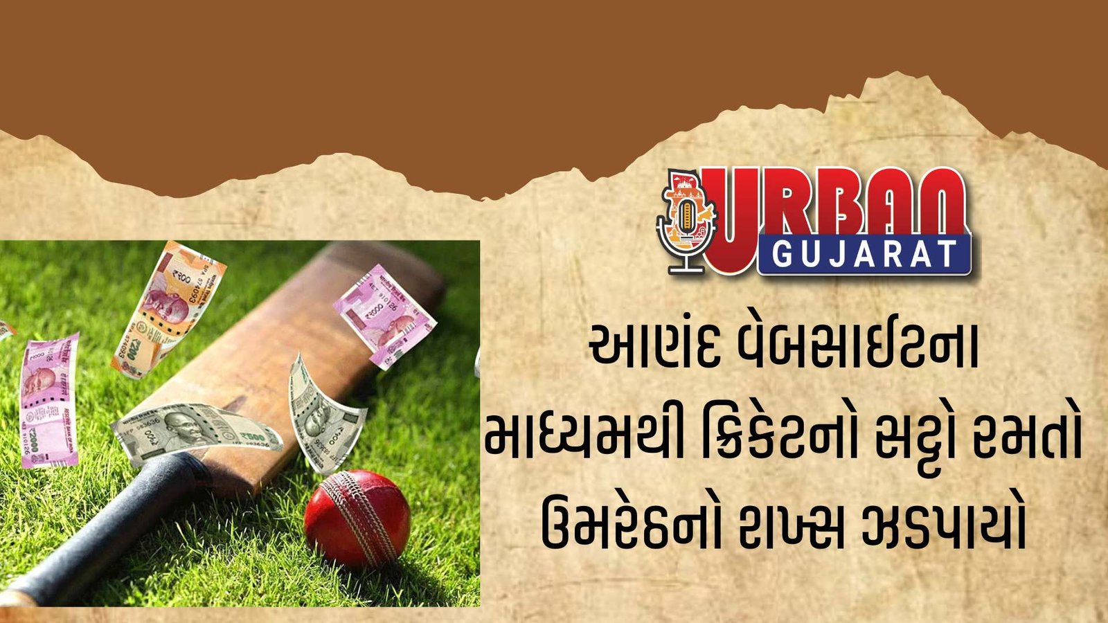 આણંદ વેબસાઈટના માધ્યમથી ક્રિકેટનો સટ્ટો રમતો ઉમરેઠનો શખ્સ ઝડપાયો