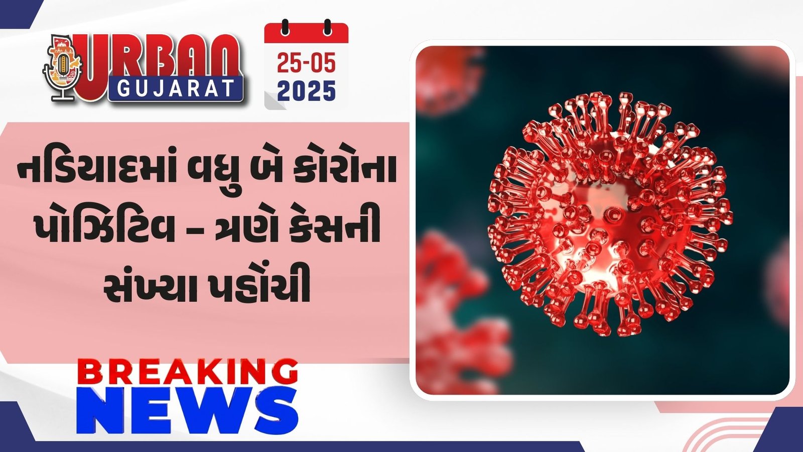 નડિયાદમાં વધુ બે કોરોના પોઝિટિવ – ત્રણે કેસની સંખ્યા પહોંચી