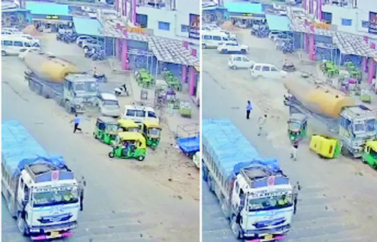 તારાપુર મોટી ચોકડીએ ટેન્કરે 8 વાહનોને અડફેટે લીધા